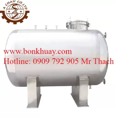 Bồn inox 2000 lít nằm ngang