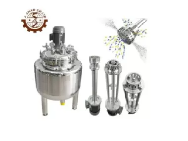 Bồn khuấy mỹ phẩm kết hợp motor nhũ hóa ở đáy