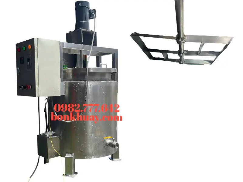 Bồn khuấy gia nhiệt thực phẩm inox SUS304 chuy&ecirc;n khuấy syrup, nước sốt v&agrave; siro tr&aacute;i c&acirc;y.