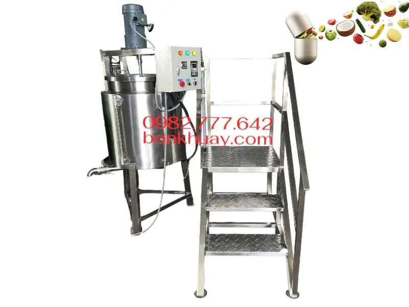 Bồn khuấy thực phẩm kết hợp sàn thao tác inox