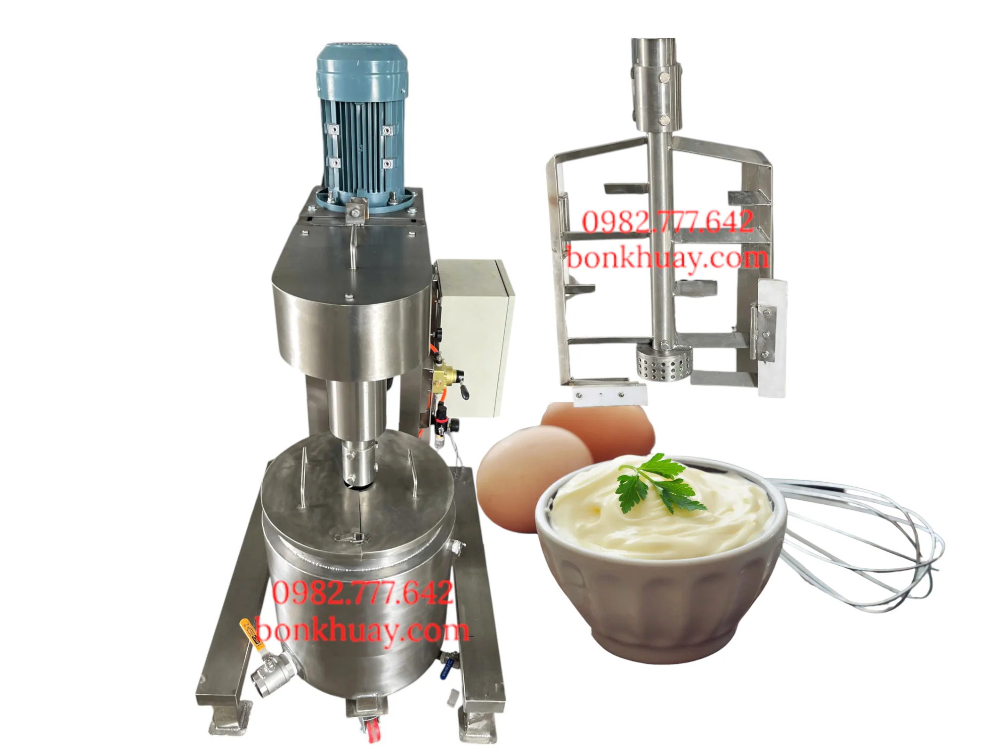 M&aacute;y đồng h&oacute;a c&aacute;nh v&eacute;t sốt Majonaise