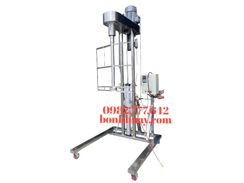 M&aacute;y khuấy kem dưỡng đồng h&oacute;a c&aacute;nh qu&eacute;t khung inox SUS304 nhũ h&oacute;a kem, serum, lotion đồng đều, chống b&aacute;m th&agrave;nh bồn