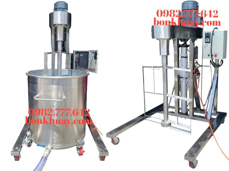 M&aacute;y khuấy kem dưỡng đồng h&oacute;a c&aacute;nh qu&eacute;t khung inox gia nhiệt, ph&ugrave; hợp sản xuất mỹ phẩm c&ocirc;ng nghiệp.