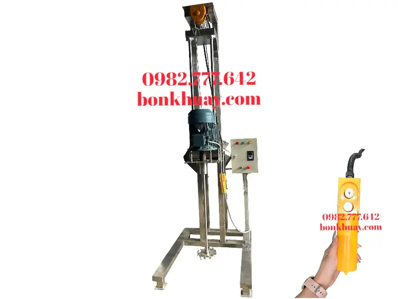 M&aacute;y khuấy n&acirc;ng hạ bằng tời điện 