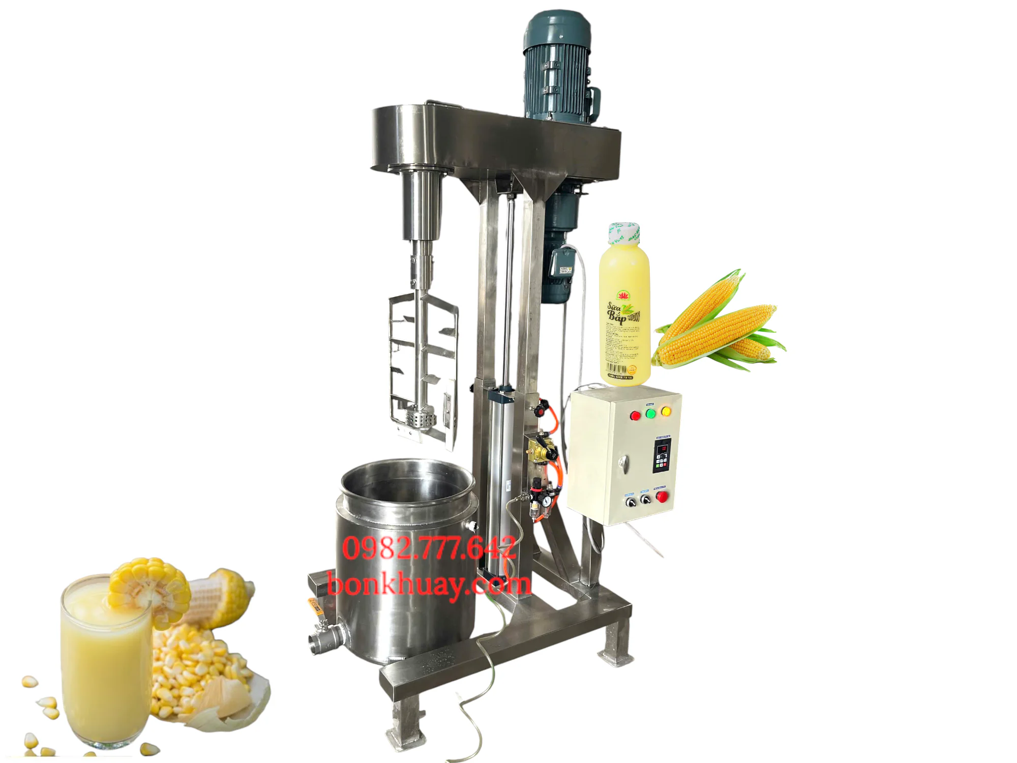 Máy nhũ hóa đồng hóa cánh quét sữa bắp