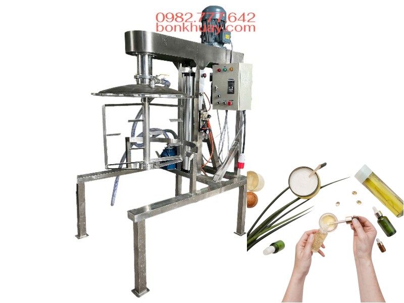 Máy nhũ hóa mỹ phẩm nâng hạ tự động